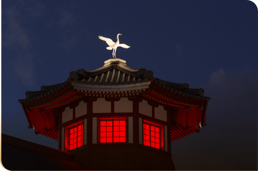 夜の道後温泉